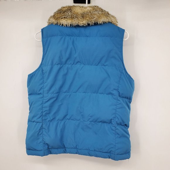 L.L. Bean Goose Down Women's Blue Winter Puffer Vest Size Small - Picture 2 of 9